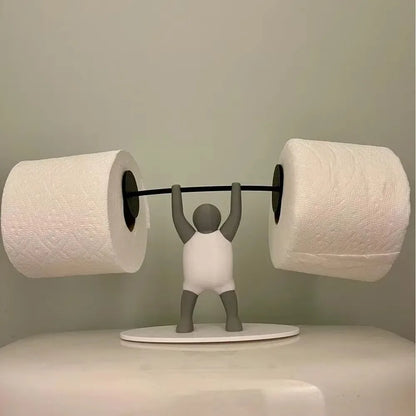 Weightlifting Toilet Paper Holder