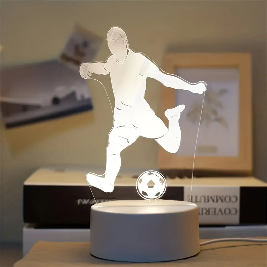 LED 3D Football Theme Night Light