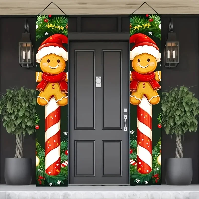 Christmas Gingerbread Man Banners