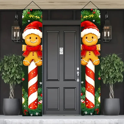 Christmas Gingerbread Man Banners