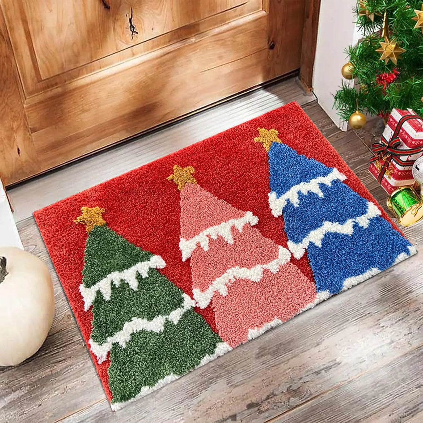 Christmas Door Mat - with Non-Slip Backing