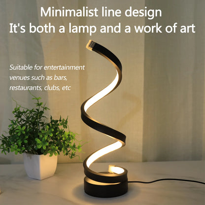 Dimmable Spiral LED Desk Lamp