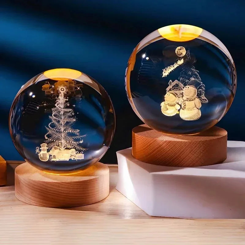 Crystal Christmas Ball Light
