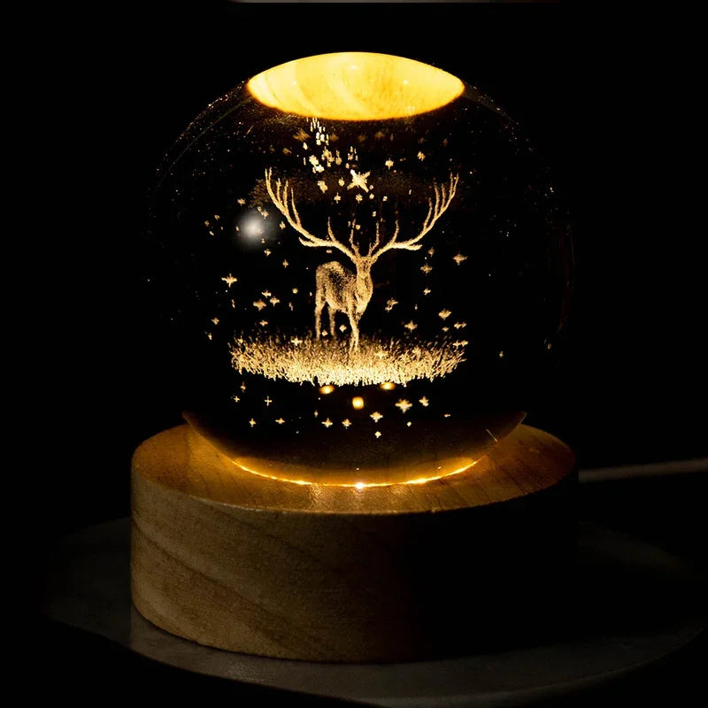 Crystal Christmas Ball Light