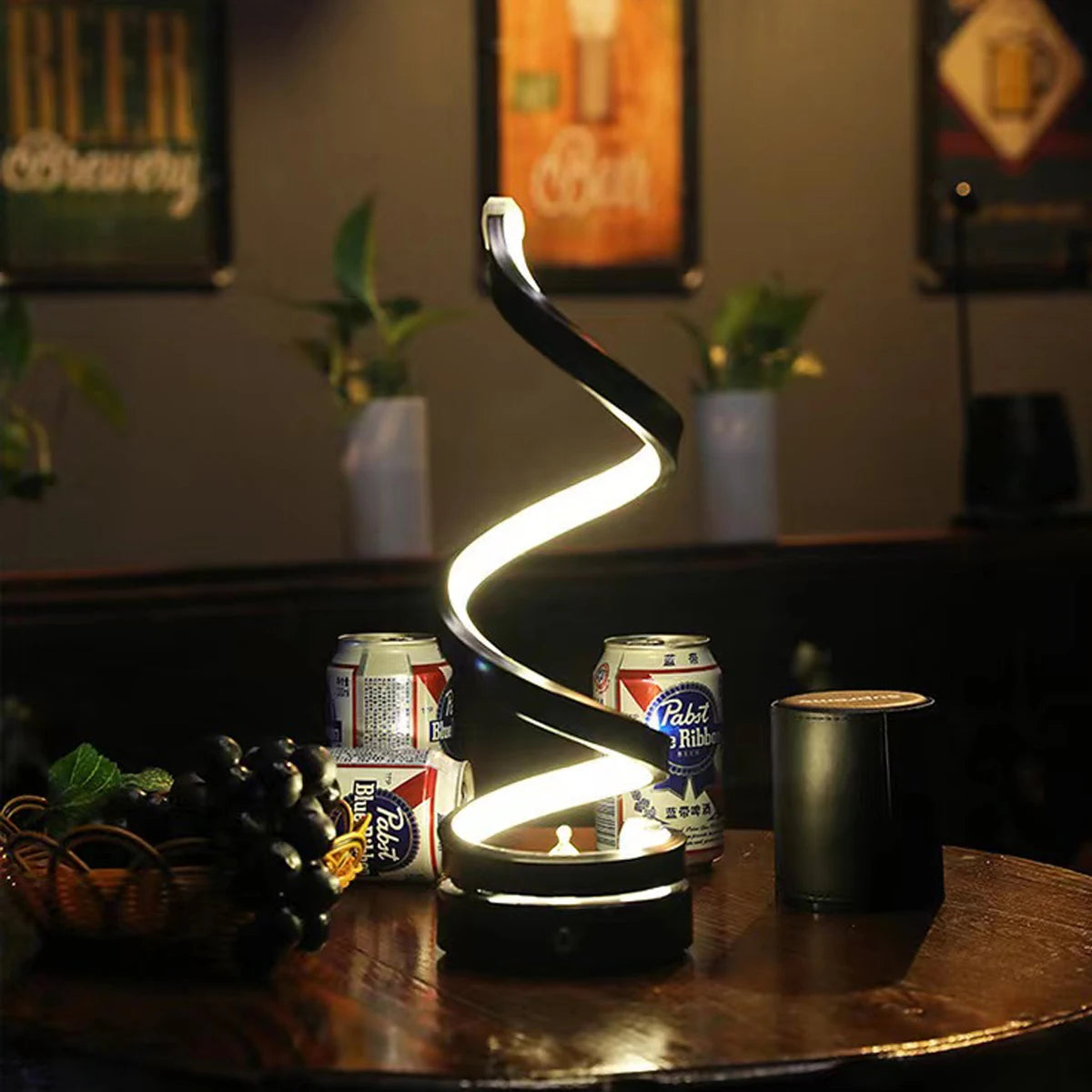 Dimmable Spiral LED Desk Lamp