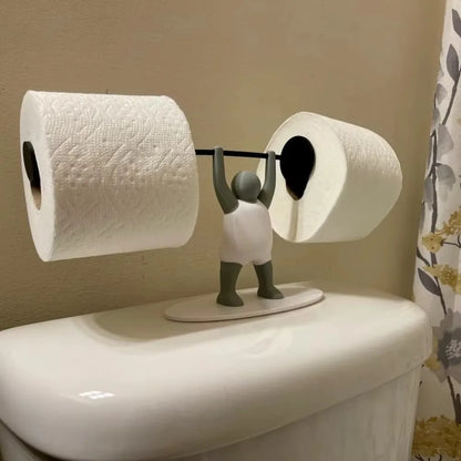 Weightlifting Toilet Paper Holder