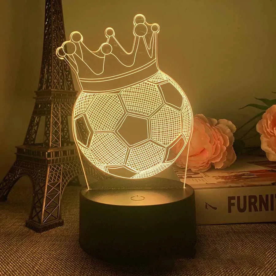 LED 3D Football Theme Night Light