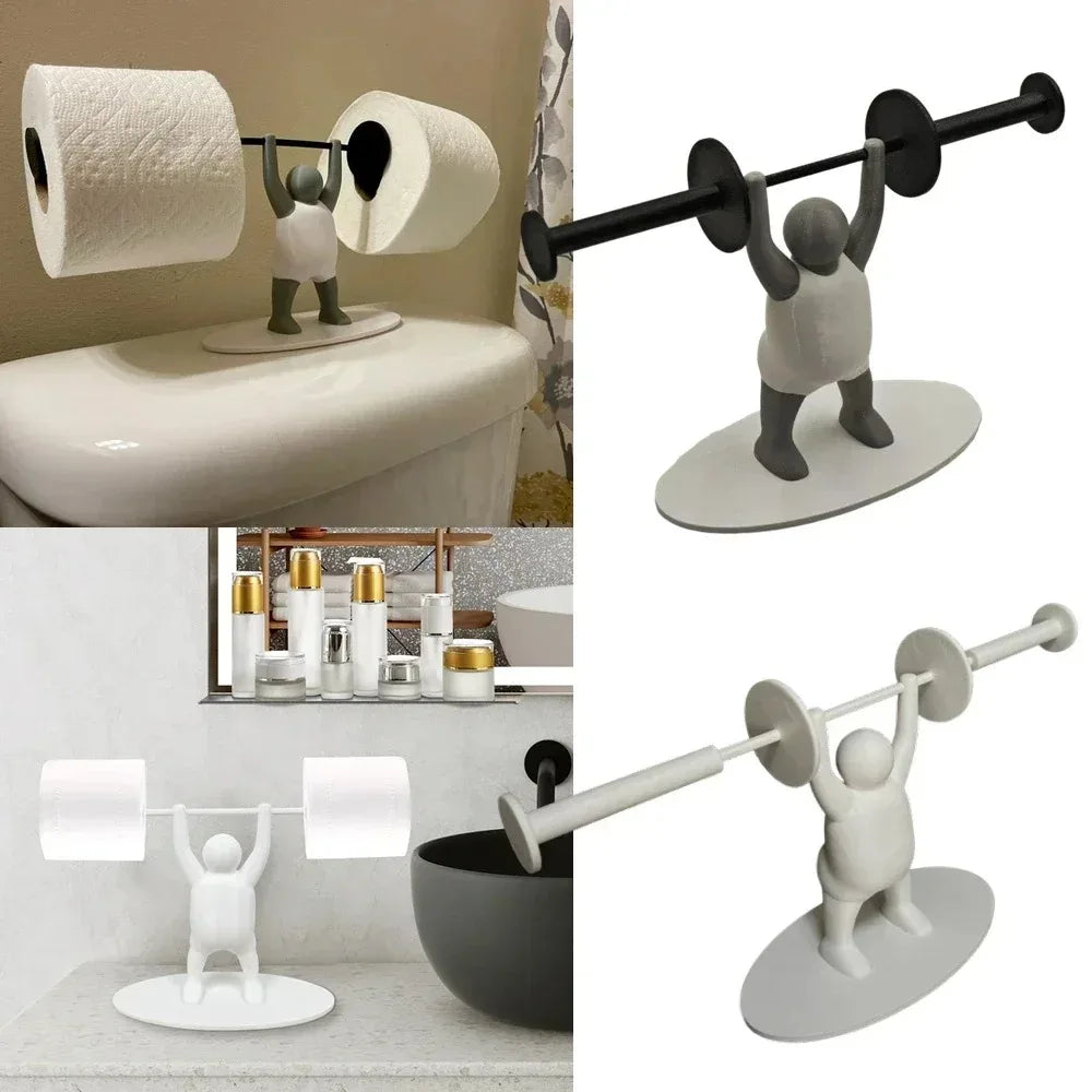 Weightlifting Toilet Paper Holder