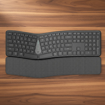The ErgoFlow Keyboard (Palm Rest Included)