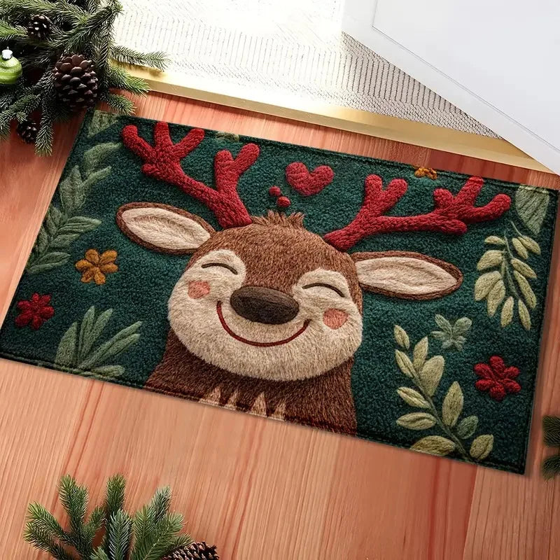 Christmas Door Mat - with Non-Slip Backing