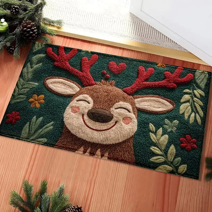 Christmas Door Mat - with Non-Slip Backing