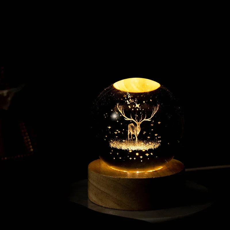 Crystal Christmas Ball Light