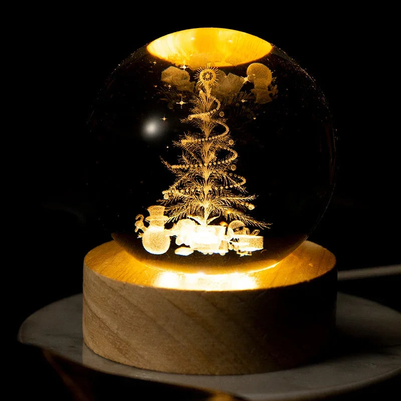 Crystal Christmas Ball Light