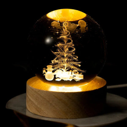 Crystal Christmas Ball Light