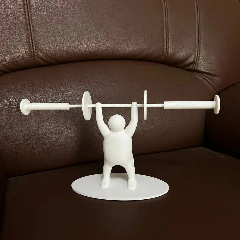 Weightlifting Toilet Paper Holder