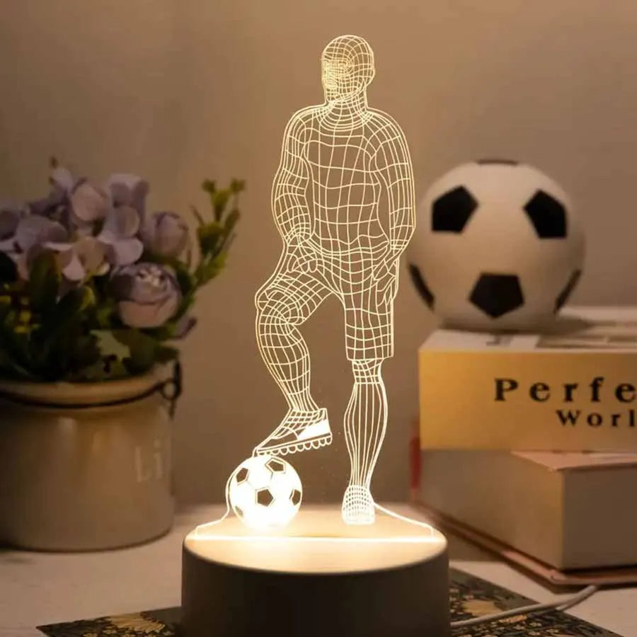 LED 3D Football Theme Night Light