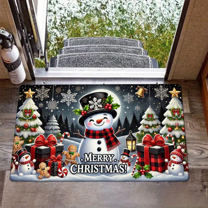 Christmas Door Mat - with Non-Slip Backing