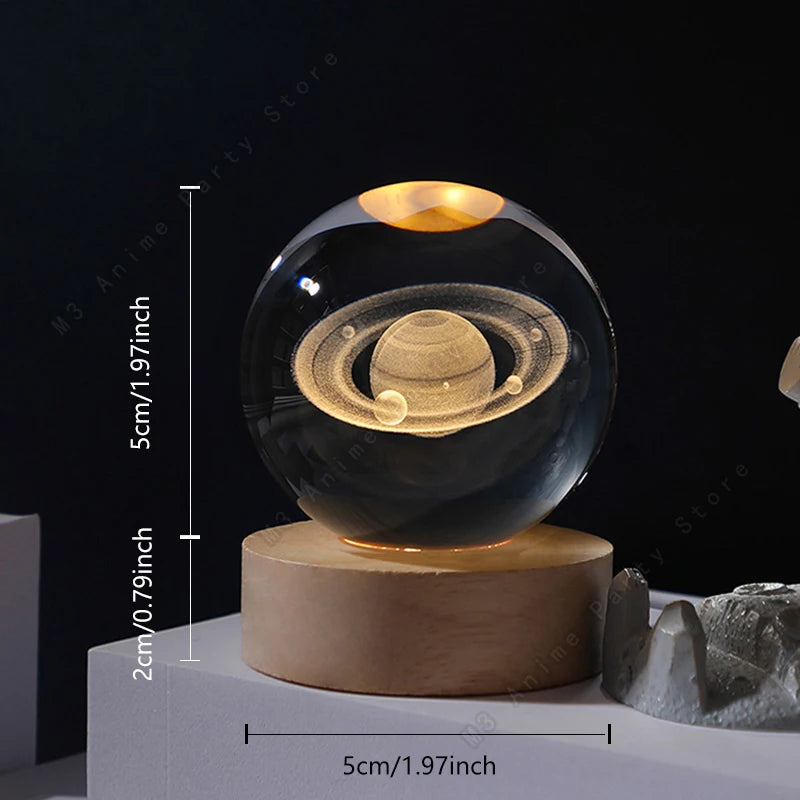 3D Crystal Night Ball