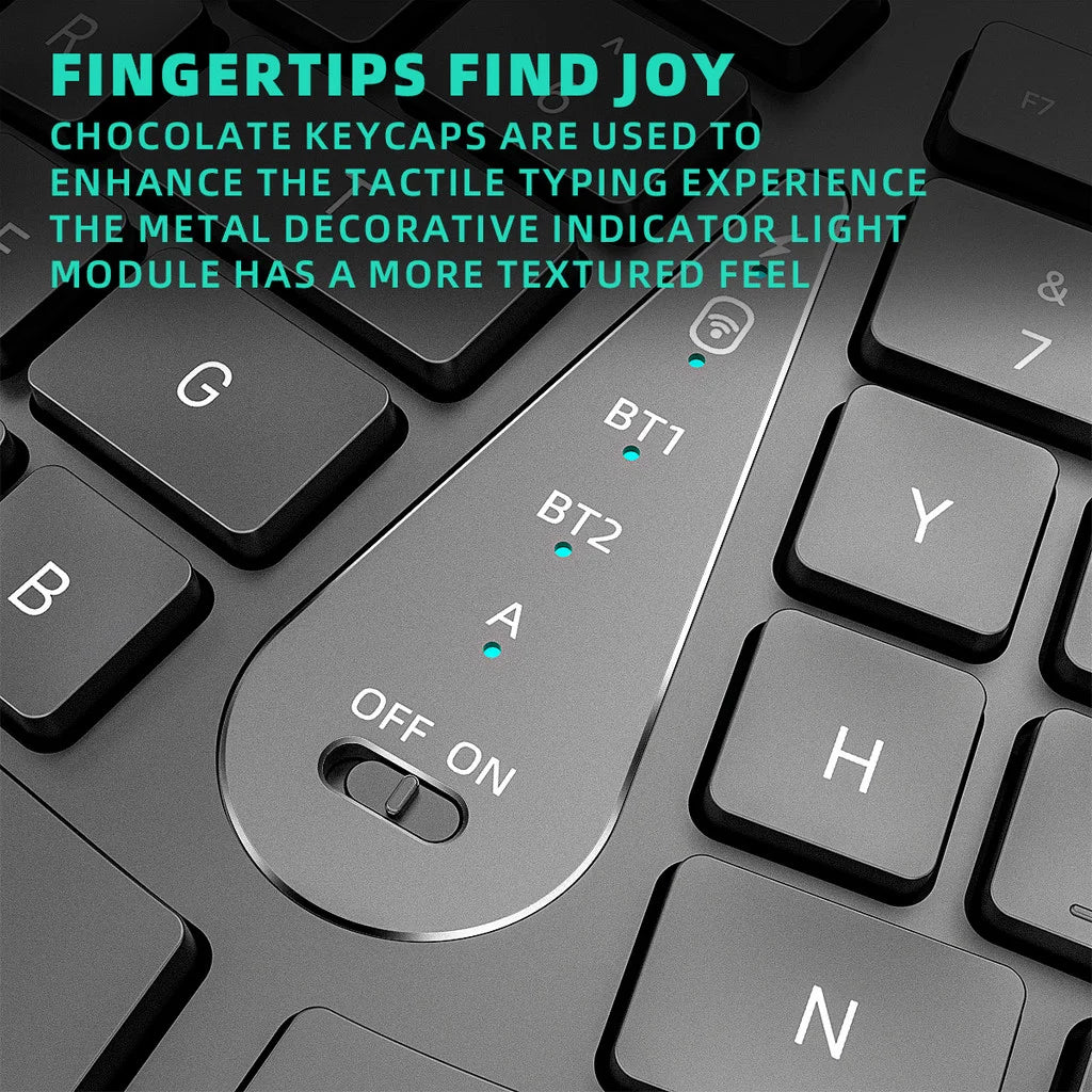 The ErgoFlow Keyboard (Palm Rest Included)