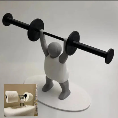 Weightlifting Toilet Paper Holder