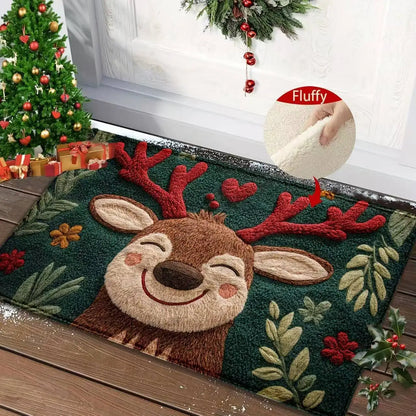 Christmas Door Mat - with Non-Slip Backing