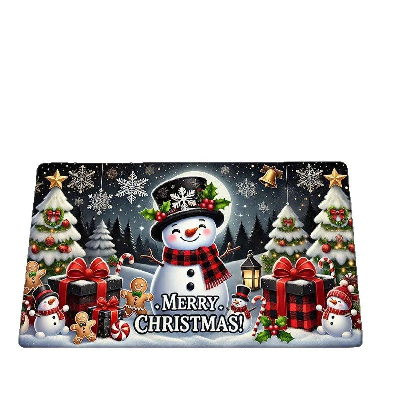 Christmas Door Mat - with Non-Slip Backing