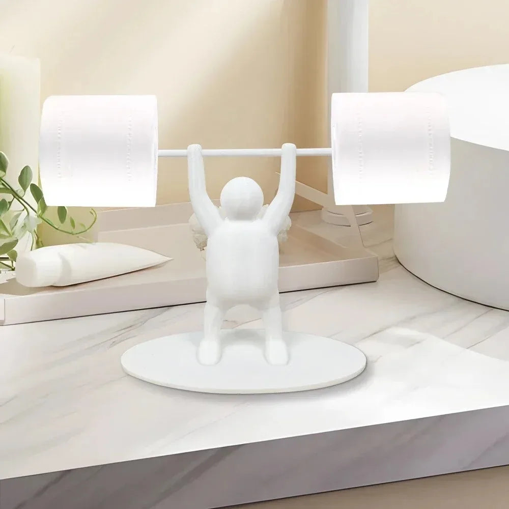 Weightlifting Toilet Paper Holder