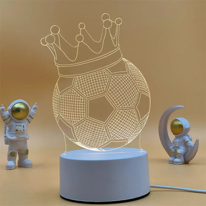 LED 3D Football Theme Night Light