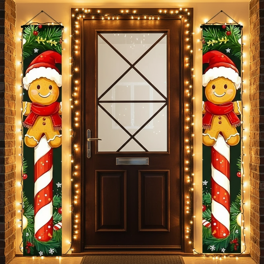 Christmas Gingerbread Man Banners