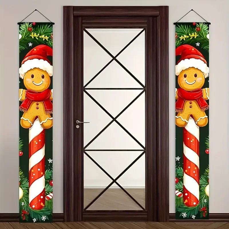 Christmas Gingerbread Man Banners