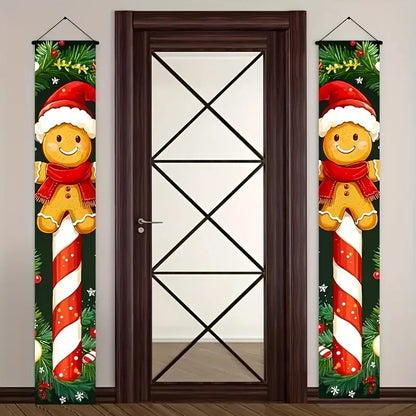 Christmas Gingerbread Man Banners