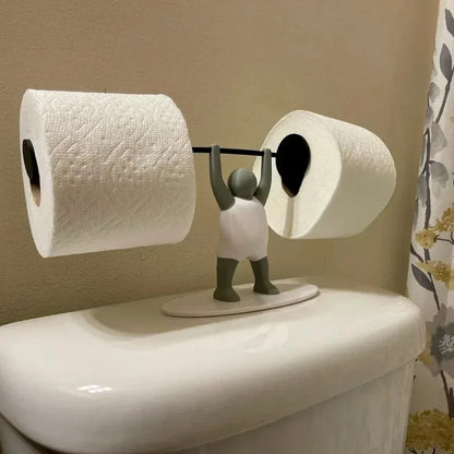 Weightlifting Toilet Paper Holder