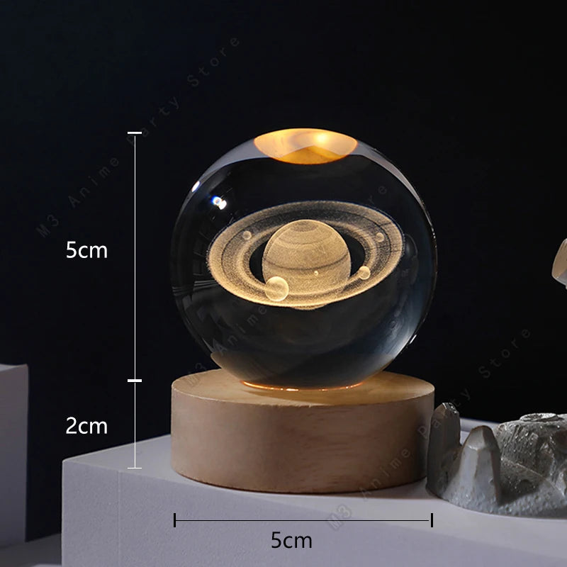 3D Crystal Night Ball