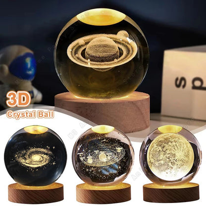 3D Crystal Night Ball