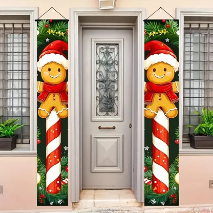 Christmas Gingerbread Man Banners