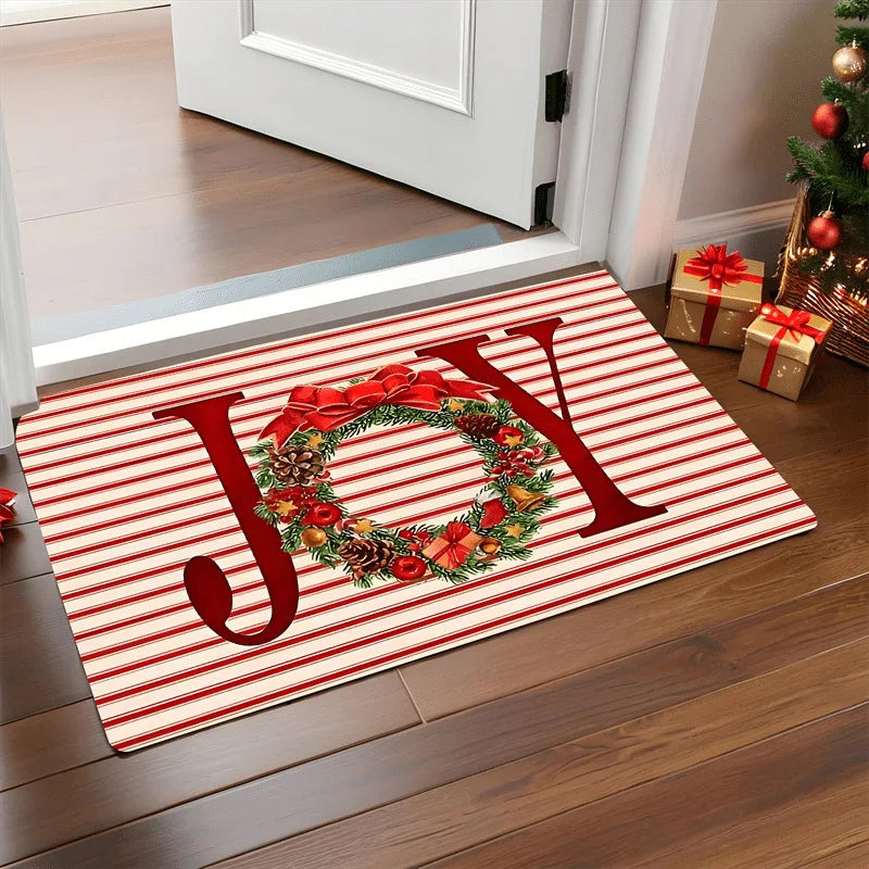 Christmas Door Mat - with Non-Slip Backing