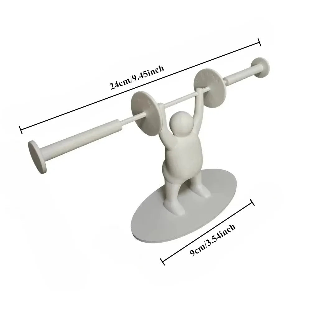 Weightlifting Toilet Paper Holder